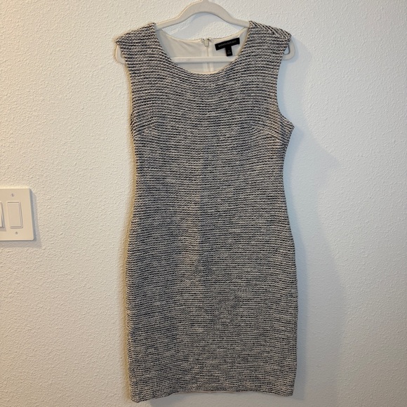 Banana Republic Textured Tweed Sheath Dress Size 4 Office Career Workwear Chic - Picture 2 of 9